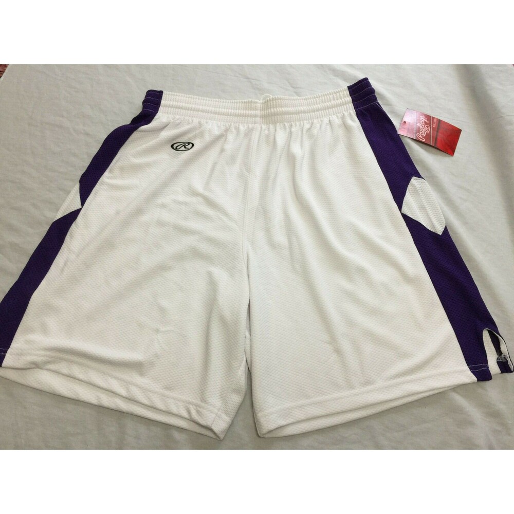 NWT RAWLINGS WOMENS ATHLETIC BASKETBALL SHORTS SIZE L